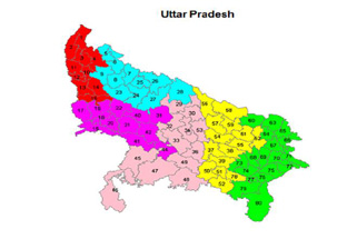 UP ELECTION PHASE MAP
