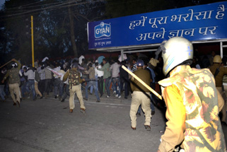 Aush docters were beaten by lathi in lucknow on thursday 26 feb 14
