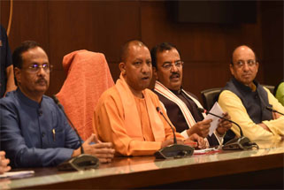 UP CM Yogi Adityanath in Press Confrence