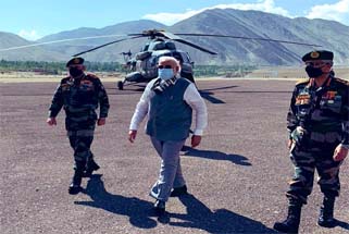 PM Narendra Modi in Leh