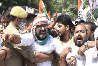 Congress agitation against Kisan Bill