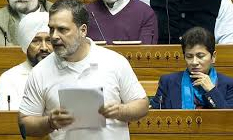 Leader of opposition Rahul Gandhi